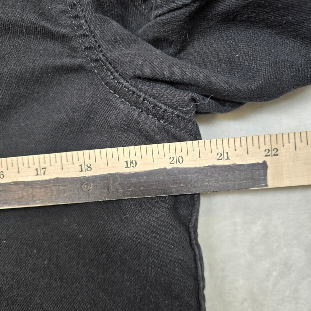 Levi Denim Sherpa Trucker‎ Jacket Women Large Black Jeans - Picture 14 of 15